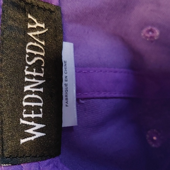 NWT Wednesday Adams Purple Baseball Cap - Picture 8 of 11